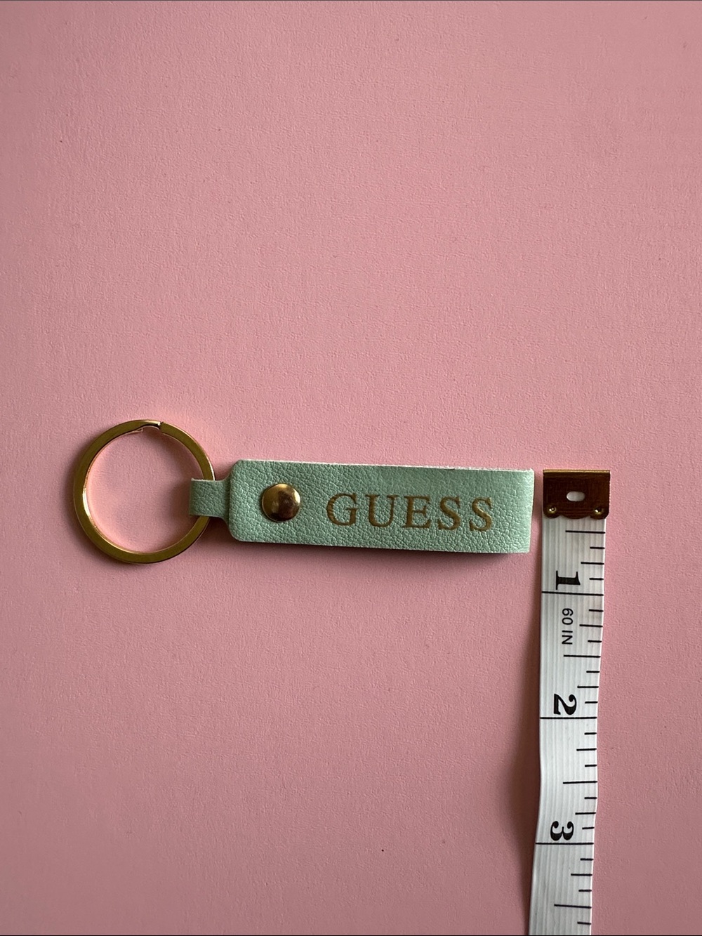 π Leather Loop Key Ring β Mint - Picture 4 of 5